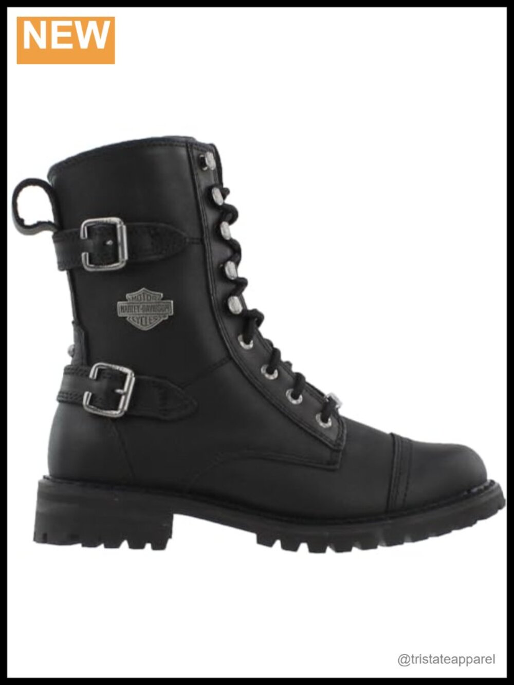 Harley Davidson Women's Balsa Ankle Boots Leather Motorcycle